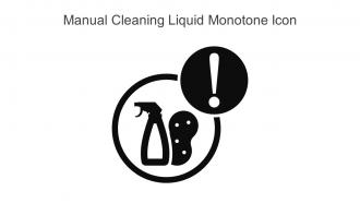 Manual Cleaning Liquid Monotone Icon In Powerpoint Pptx Png And Editable Eps Format