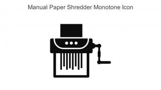 Manual Paper Shredder Monotone Icon In Powerpoint Pptx Png And Editable Eps Format