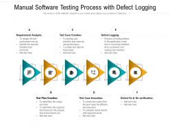 Manual software testing process with defect logging