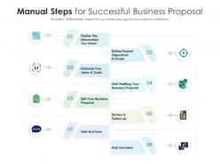 Manual steps for successful business proposal