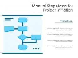Manual steps icon for project initiation