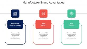 Manufacturer Brand Advantages Ppt PowerPoint Presentation Pictures Examples Cpb