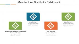 Manufacturer Distributor Relationship Ppt Powerpoint Presentation Professional Cpb