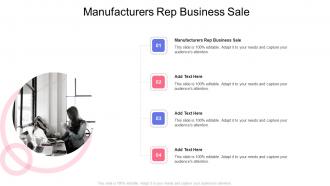 Manufacturers Rep Business Sale In Powerpoint And Google Slides Cpb