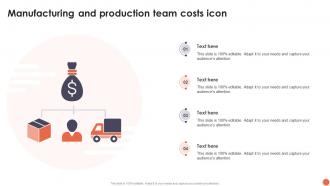 Manufacturing And Production Team Costs Icon