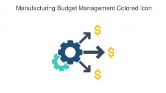 Manufacturing Budget Management Colored Icon In Powerpoint Pptx Png And Editable Eps Format