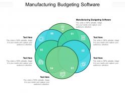 Manufacturing budgeting software ppt powerpoint presentation infographics picture cpb