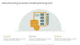 Manufacturing Business Model Planning Icon