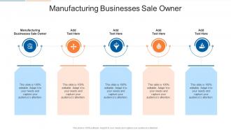 Manufacturing Businesses Sale Owner In Powerpoint And Google Slides Cpb