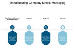 Manufacturing company mobile messaging ppt powerpoint presentation infographics cpb