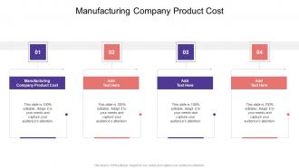 Manufacturing Company Product Cost In Powerpoint And Google Slides Cpb