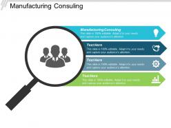 Manufacturing consulting ppt powerpoint presentation pictures layout cpb