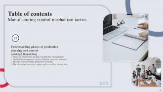 Manufacturing Control Mechanism Tactics Powerpoint Presentation Slides Impactful Idea