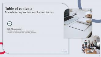 Manufacturing Control Mechanism Tactics Powerpoint Presentation Slides Informative Idea