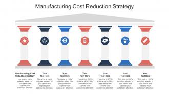 Manufacturing cost reduction strategy ppt powerpoint presentation outline guide cpb