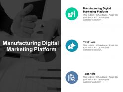 Manufacturing digital marketing platform ppt powerpoint presentation show guidelines cpb