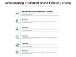 Manufacturing equipment based finance leasing ppt powerpoint presentation infographic template infographic cpb