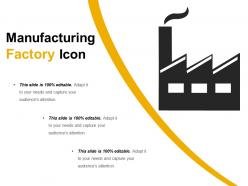 Manufacturing factory icon