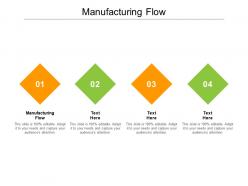 Manufacturing flow ppt powerpoint presentation show background cpb