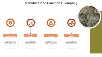 Manufacturing Functions Company In Powerpoint And Google Slides Cpb
