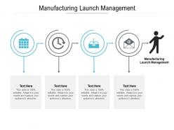 Manufacturing launch management ppt powerpoint presentation slides graphics design cpb