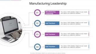 Manufacturing Leadership In Powerpoint And Google Slides Cpb