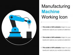 Manufacturing machine working icon