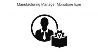 Manufacturing Manager Monotone Icon In Powerpoint Pptx Png And Editable Eps Format