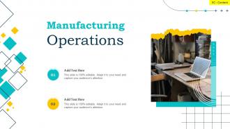 Manufacturing Operations Ppt Powerpoint Presentation File Infographics