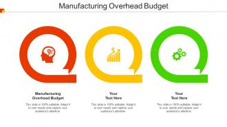 Manufacturing Overhead Budget Ppt Powerpoint Presentation Pictures File Formats Cpb