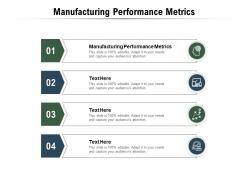 Manufacturing performance metrics ppt powerpoint presentation pictures clipart cpb
