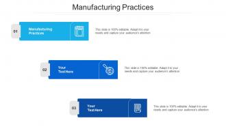 Manufacturing practices ppt powerpoint presentation slides vector cpb