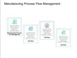 Manufacturing process flow management ppt powerpoint presentation gallery slides cpb