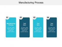 Manufacturing process ppt powerpoint presentation gallery graphic images cpb