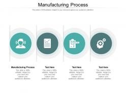 Manufacturing process ppt powerpoint presentation show backgrounds cpb