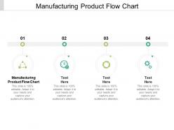 Manufacturing product flow chart ppt powerpoint presentation ideas templates cpb