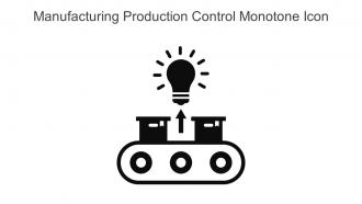 Manufacturing Production Control Monotone Icon In Powerpoint Pptx Png And Editable Eps Format
