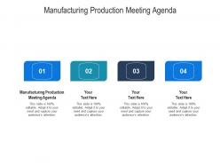 Manufacturing production meeting agenda ppt powerpoint presentation ideas inspiration cpb