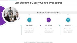Manufacturing Quality Control Procedures In Powerpoint And Google Slides Cpb