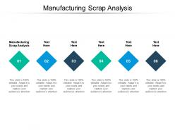 Manufacturing scrap analysis ppt powerpoint presentation gallery demonstration cpb