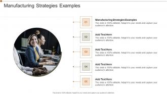Manufacturing Strategies Examples In Powerpoint And Google Slides Cpb