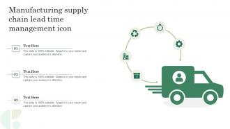 Manufacturing Supply Chain Lead Time Management Icon