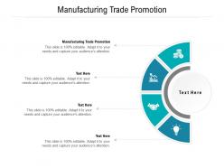 Manufacturing trade promotion ppt powerpoint presentation infographics good cpb