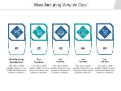 Manufacturing variable cost ppt powerpoint presentation outline smartart cpb