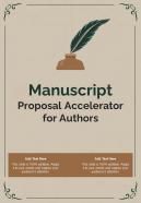 Manuscript Proposal Accelerator For Authors One Pager Sample Example Document