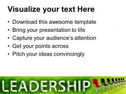 Many chairs in row leadership concept powerpoint templates ppt themes and graphics 0113