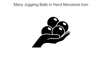 Many Juggling Balls In Hand Monotone Icon In Powerpoint Pptx Png And Editable Eps Format
