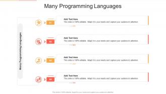 Many Programming Languages In Powerpoint And Google Slides Cpb