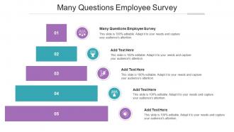Many Questions Employee Survey In Powerpoint And Google Slides Cpb