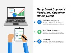 Many small suppliers need many customer offline retail